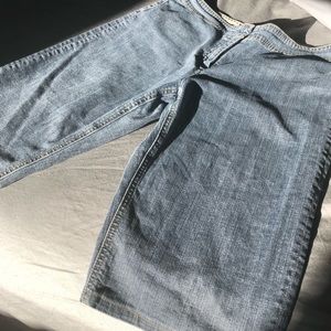 CAbi denim flat front Bermuda shorts size 8